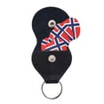 thumbnail image 2 of 6 Pack Norway Flag Guitar Picks In Leather Picks Holder For Bass Electric Acoustic Guitars, 2 of 7