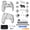 Clear Black, variant on eXtremeRate Luna Redesigned Full Set Housing Shell Buttons Touchpad Cover Clear Black Replacement Top Bottom Cover Case for ps5 Controller BDM-030/040