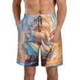 thumbnail image 1 of Fotbe Sailing Ship Ocean Sunset Trajes de Baño Estampados para Hombre, Shorts de Verano de Secado Rápido, Ropa de Playa, Bañadores-Medium, 1 of 6