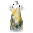 thumbnail image 2 of Yellow Apron, Autumnal Melancholy Leafless Branches on Dreamy Watercolor Look Back, Unisex Kitchen Bib with Adjustable Neck for Cooking Gardening, Adult Size, Khaki Slate Blue Eggshell, by Ambesonne, 2 of 3
