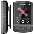 thumbnail image 1 of Reproductor de Mp3 de 32 GB con clip, reproductor de música Mp3 Mp4 portátil con Bluetooth 5.0, pantalla táctil completa HD de 1,8 pulgadas, grabadora de voz, reproductor de música de sonido, 1 of 8
