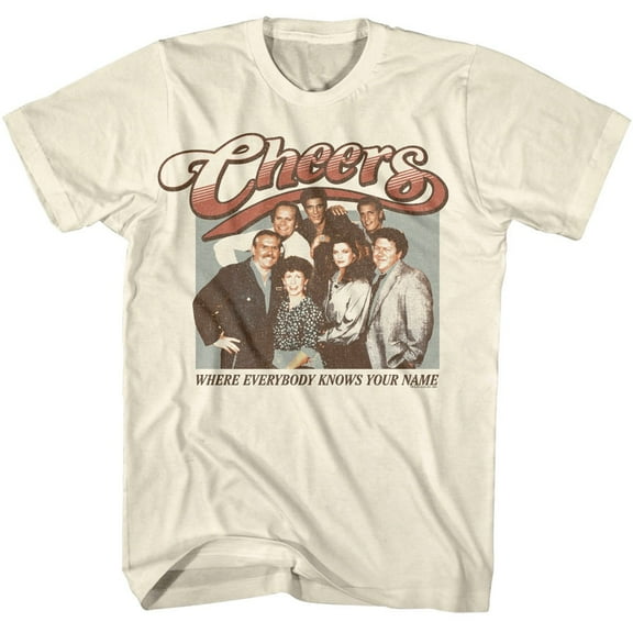 Cheers - Group Photo - American Classics - Natural Adult Short Sleeve T-Shirt