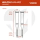 thumbnail image 2 of Muletas Grandes de Aluminio Magnimed OA6925L Soportan hasta 100kg Axilares acojinados regatones antiderrapantes, 2 of 8