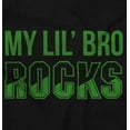 thumbnail image 2 of My Lil Bro Rocks Cute Brother Romper Boys or Girls Infant Baby Brisco Brands 12M, 2 of 6