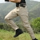 thumbnail image 1 of Pantalones largos para hombre, cintura elástica, informales, deportivos, multibolsillos, de poliéster., 1 of 9