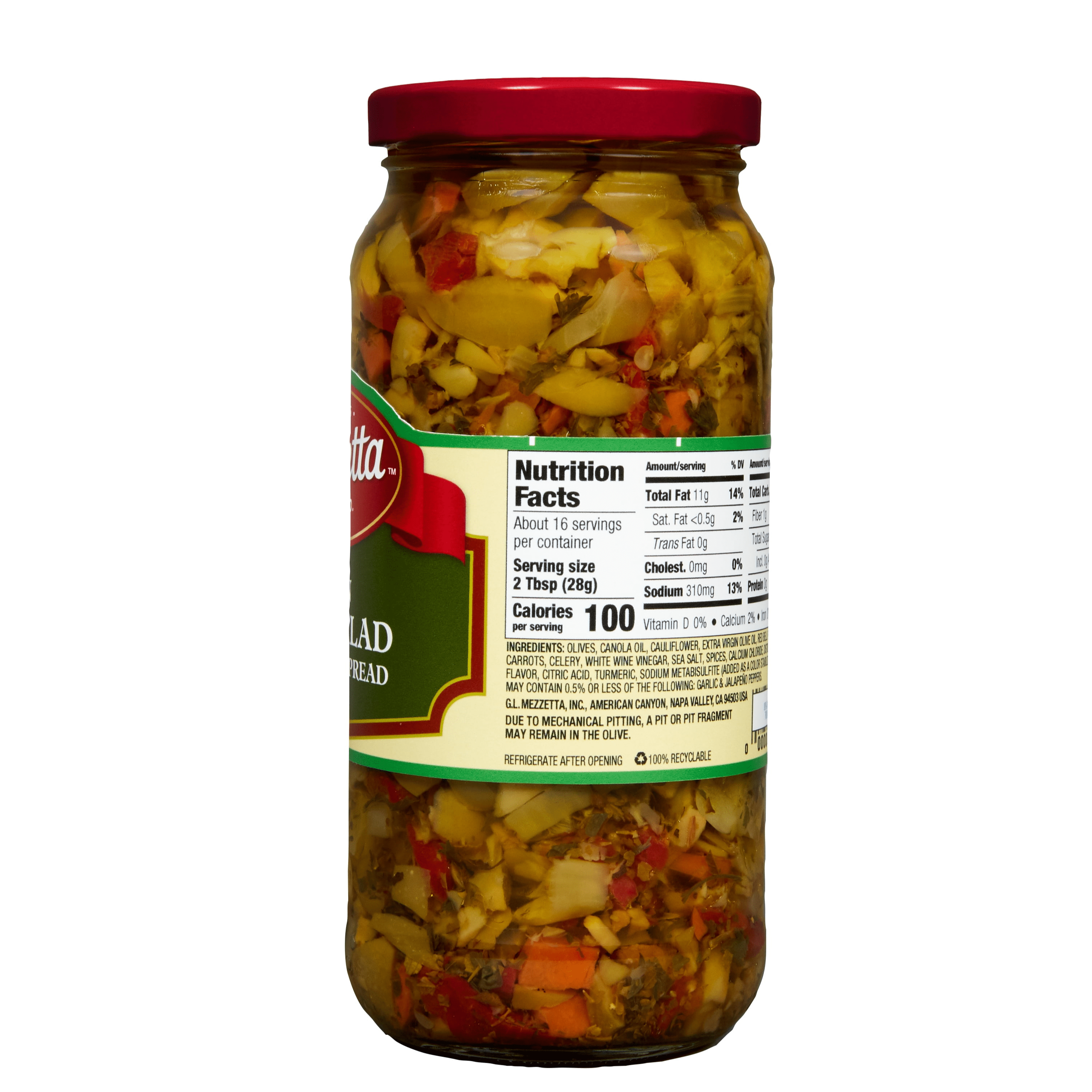 (3 pack) Mezzetta Italian Olive Salad & Sandwich Spread