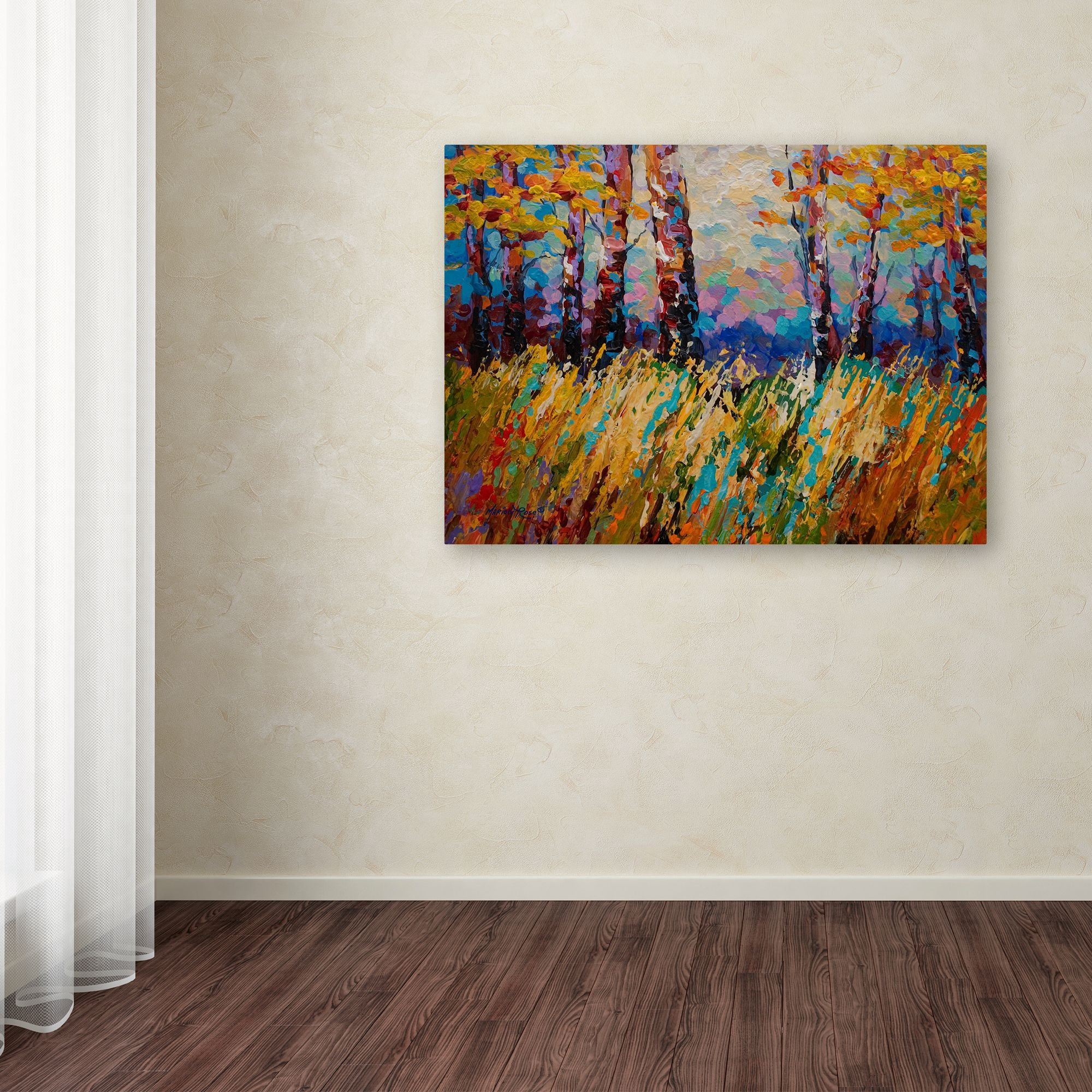 Trademark Fine Art 'Abstract Autumn' Canvas Art by Marion Rose