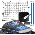 thumbnail image 2 of Cargo Bungee Net 3 X 4ft Max Se estira a 6 X 8ft - 24 ganchos universales y 2 cables de carga, bolsa de almacenamiento - Malla de 4 X 4 pulgadas - 36 X 48 pulgadas de gran tamaño, 2 of 5