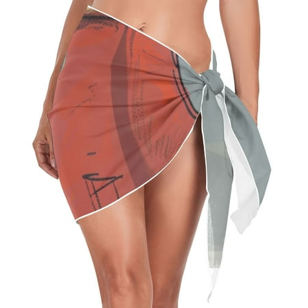 Ckdifva Coat Cartoon Beach Cover Up for Women Swimsuit Coverups Bikini Wrap Short Skirt
