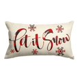 thumbnail image 1 of Style 1 Funda de almohada navideña, cojín de lino para decoración del hogar, cojín navideño C, 1 of 5