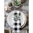 thumbnail image 3 of Vintage Farmhouse Cloth Napkins Washable Set of 2, Black and White Checkered Reusable Dinner Table Napkins Cloth Bulk for Weddings Kitchen Restaurants Hotel Events Parties 20 x 20 Inch, 3 of 9
