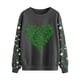 thumbnail image 2 of TaTaai St Patricks Day Sweatshirt Women Shamrock Long Sleeve Shirt Irish Festival Holiday Crewneck Causal Top Gift, 2 of 5
