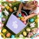 thumbnail image 5 of Canasta de conejito de Pascua | Bolsa de dulces de Pascua para niños | Canasta de búsqueda de huevos de Pascua | Decoraciones de Pascua con forma de conejito | Rosa, azul, amarillo, morado y verde, 5 of 6