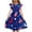 Multicolor, variant on Iyufng Independence Day Printed Dresses for Girls