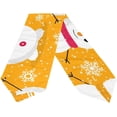 thumbnail image 2 of SKYSONIC Rectangle Cute Snowmen Snowflakes Printed Table Runner 13x90in for Wedding Birthday Holiday, 2 of 5