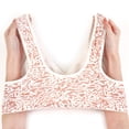 thumbnail image 7 of Daisy Front Closure Bras for Older Women Plus Size No Underwire Seamless Jelly Bra Full Coverage Comfort Wireless Bralettes Leopard Printed Pink 42, 7 of 7