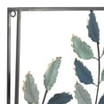 thumbnail image 5 of DecMode Traditional Black Metal Framed Rectangular Fern Leaf Designed Wall Décor, Set of 2 14"W x 32"H, 5 of 10