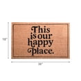 thumbnail image 3 of Tapis de Porte en Coco Ceci Est Notre Endroit Heureux, 3 of 3