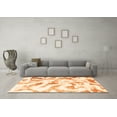 thumbnail image 3 of Ahgly Company Indoor Square Abstract Orange Modern Area Rugs, 4' Square, 3 of 4