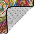 thumbnail image 3 of DouZhe Tapis de Zone Motif Réseau Cœur de Diversité Antidérapant Lavable en Machine, Tapis de Sol Style Moderne, 63x48 Pouces, 3 of 6