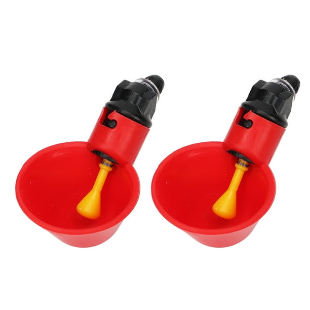 Cuencos de agua para pollos, vasos automáticos para bebederos para pollos, vasos automáticos para bebederos para pollos, kit de alimentador de agua para aves de corral, diseño de última generación