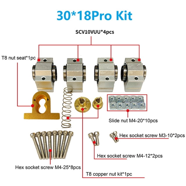 Cnc 3018 Pro X - Trousse de Mise à Niveau Convenant au Routeur Cnc pour Machine Cnc Router 3018 Pro