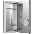 thumbnail image 4 of Kohler 30 x 15 in. Verdera Aluminum Medicine Cabinet with Adjustable Magnifying Mirror & Slow-Close Door, 4 of 6