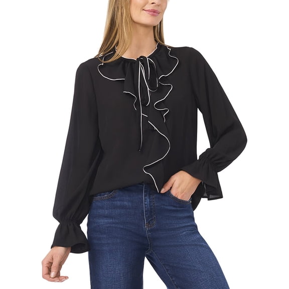 CeCe womens  Top, XL, Black