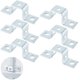 thumbnail image 1 of Soportes de conector de puntal en forma de U de 5 orificios, aptos para perno de 1/2", 6 accesorios de varilla de soporte de acero con superficie electrogalvanizada, 1 of 5