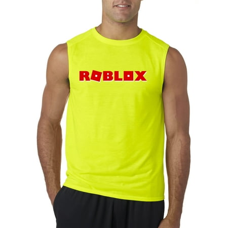 New Way New Way 922 Men S Sleeveless Roblox Logo Game Filled Xl Safety Green Walmart Com Walmart Com - roblox racist shirt roblox