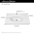 thumbnail image 4 of American Standard Studio S Vitreous China White 33in Bathroom Vanity Top, 4 of 7