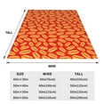 Bixox Fleece Blanket A Big Hot Dog Pattern Super Soft DoubleSided