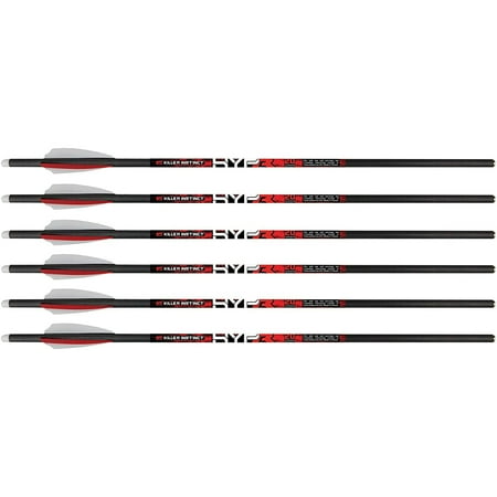 Killer Instinct MSCKI-1064-6 HYPR 20 Inch Carbon Crossbow Bolts (6 Pack)