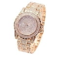 thumbnail image 5 of UDIYO Women Luxury Full Shiny Rhinestone Round Quartz Movement Wrist Watch Bracelet, 5 of 5