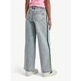 thumbnail image 2 of Justice Girls Side Stripes Textured Jeans, Sizes 6-18, Slim & Plus, 2 of 9