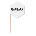 thumbnail image 1 of Special Handwriting English Name BARBARA Toothpick Flags Cupcake Picks Party Celebration, 1 of 3
