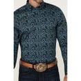 thumbnail image 3 of Cody James Men's Lasso Paisley Print Long Sleeve Button-Down Stretch Western Shirt - CJFA24W39-BL-T X- Tall, 3 of 4