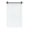 thumbnail image 5 of Kate and Laurel Cates Windowpane Framed Wall Mirror, White 22x37, 5 of 10