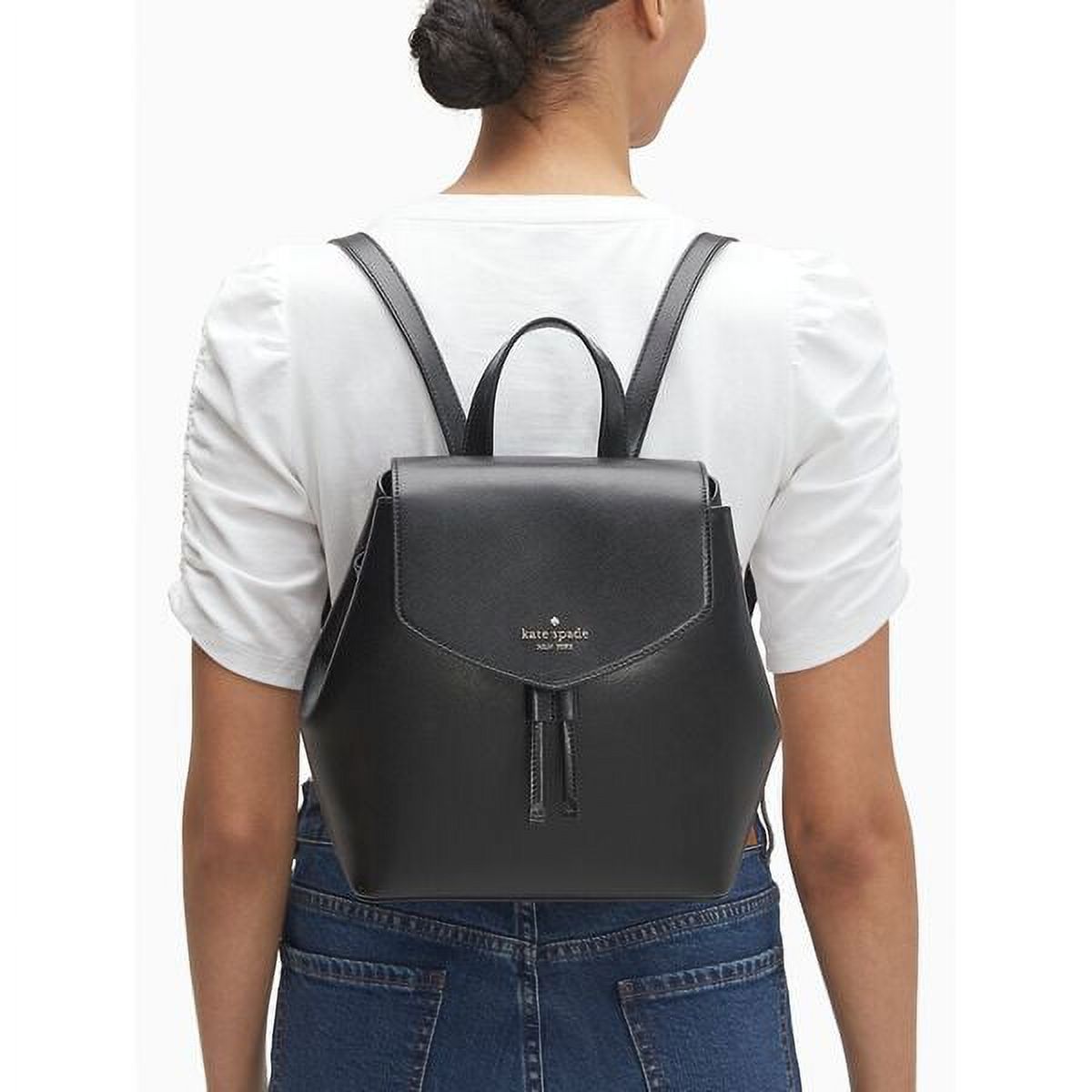 Kate Spade Lizzie Saffiano Leather Medium Flap Backpack 