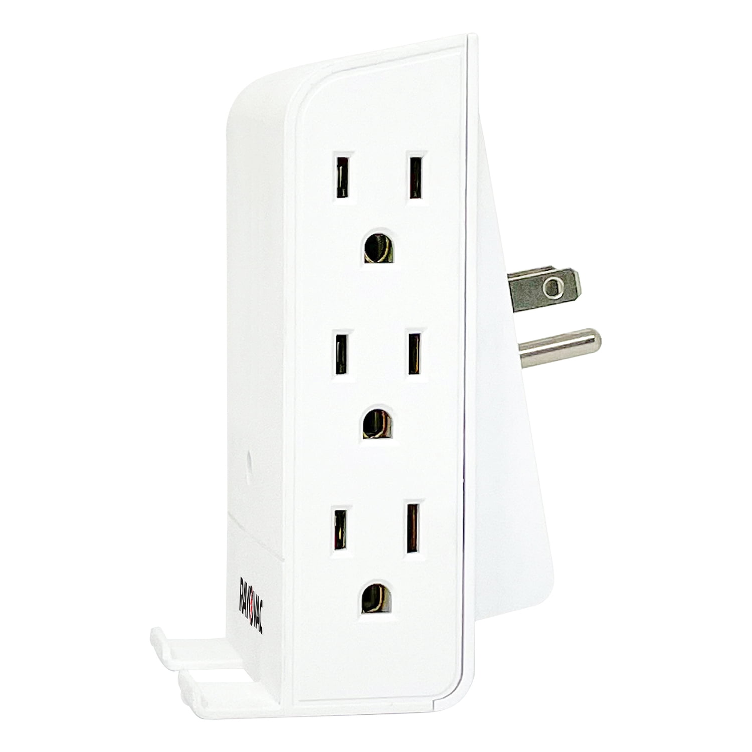 RAYOVAC 6-AC Outlet 540-Joules Surge Protector Wall Tap with Wireless Charging Phone Holder, SS-Q615