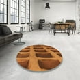 thumbnail image 3 of Ahgly Company Indoor Rectangle Patterned Neon Orange Area Rugs, 5' x 7', 3 of 6