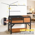thumbnail image 5 of Aivituvin Tortoise Habitat Turtle Enclosure, Wooden Tortoise House Reptile Cage for Small Animals, Reptile Tank with Large Storage Shelf, 5 of 7