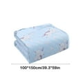 thumbnail image 3 of Qocolhg Summer Cooler Quilt, Washable & Lightweight Summer Comforter Cooling Blanket for All Season Use, Machine Washable, Bedding Soft Coverlet Conditioned Quilts for Kids, 39x59 inch, Yellow, 3 of 7
