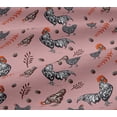 thumbnail image 5 of oneOone Cotton Jersey Pink Salmon Fabric Hen Fabric For Sewing Printed Craft Fabric By The Yard 58 Inch Wide-NQ, 5 of 6