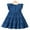 Dark Blue, variant on Chenyin 2-9 Years Kids Denim Dresses for Girl's Ruffled Jeans Dress Toddler Summer Crewneck Sundress for Girls