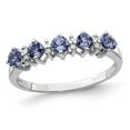 thumbnail image 1 of 1/2 carat (ctw) Tanzanite Ring in Sterling Silver with Accent Diamonds, 1 of 4
