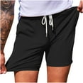 thumbnail image 2 of Njagoc3 Mens Solid Color Stretch Fit Tennis Shorts, Lightweight, for Summer Court Sports & Casual Outings, 2 of 6