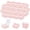 20 Pcs--pink--4x3.5x1.88", variant on 12 Pcs Kraft Paper Bags with Window, 2.8x7.87x7.68 Inch Stand Up Gift Bag with Handles Gift Bag with Clear Window for Candy Cookies Packaging Wedding Christmas Party Store Retail, Black