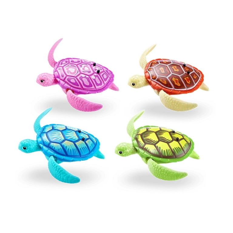ZURU Robo Alive Turtle, Orange Robotic Pet for Water and Land