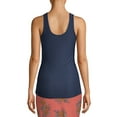thumbnail image 3 of No Boundaries Juniors' Scoop Neck Tank, 3 of 5